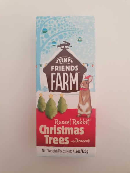 Tiny Friends Farm Russel Rabbit Christmas trees broccoli