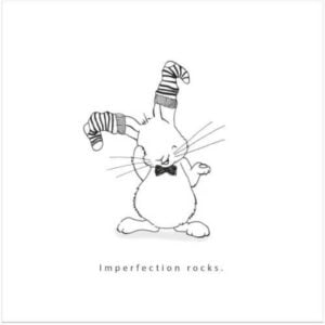 Enkele kaart Imperfection rocks