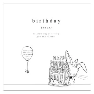 Wenskaart 'Birthday'